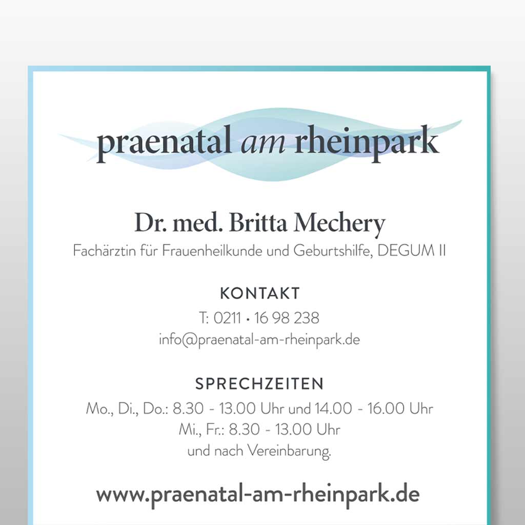 Praxismarketing Präntalmedizin Düsseldorf